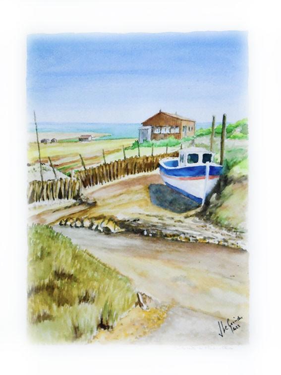 2023 03 22 route de l huitre oleron aquarelle