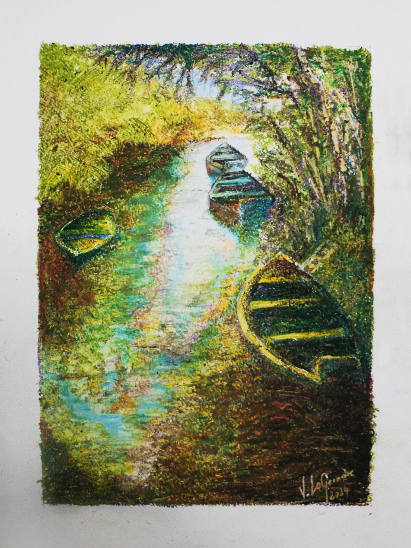 2024 01 14 port de grande briere pastel huile