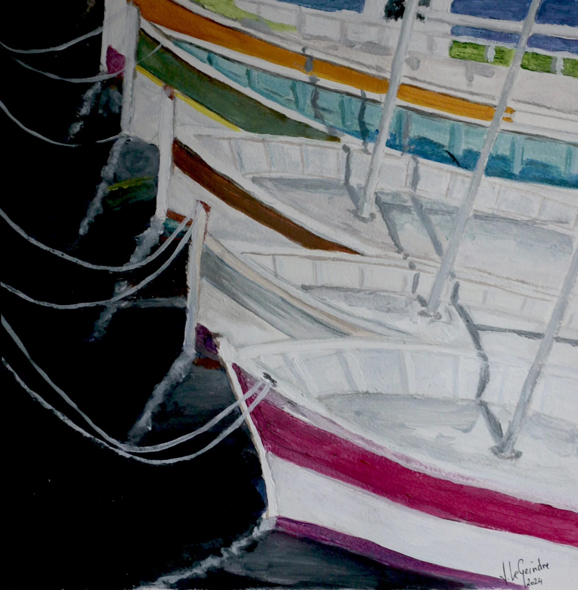 2024 03 27b bateaux a quai acrylique