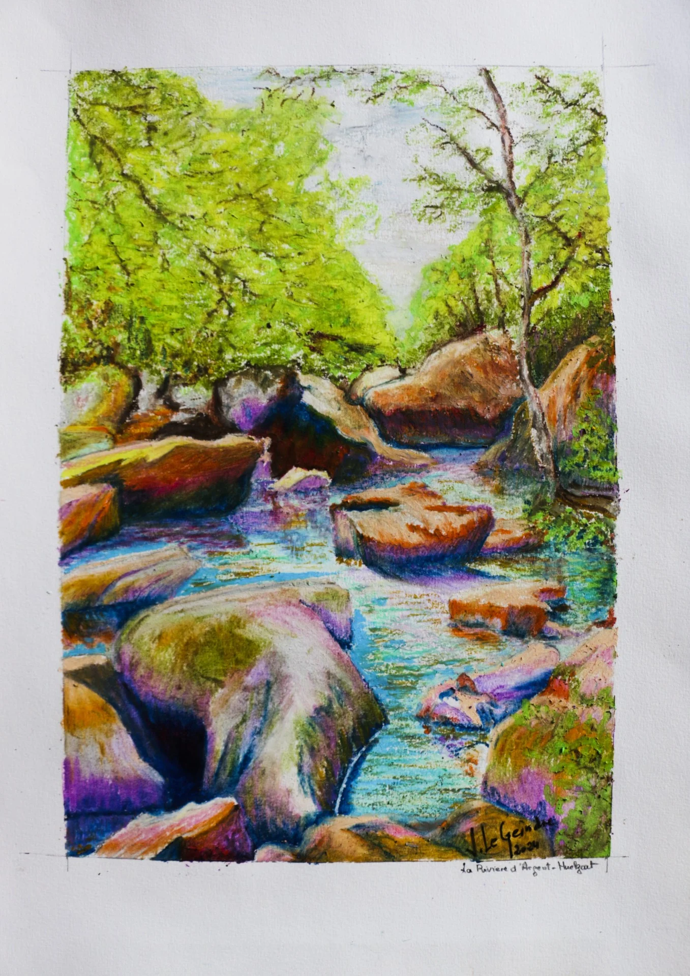 2024 12 14 la riviere d argent huelgoat pastels huile 