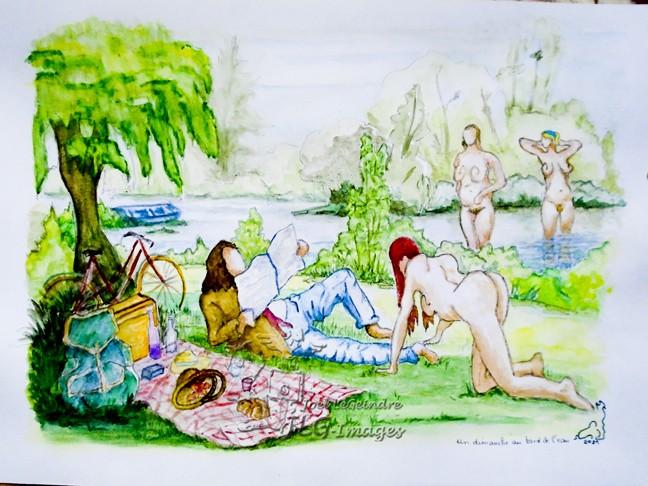 21 03 07 un dimanche au bord de l eau aquarelle copyweb 1